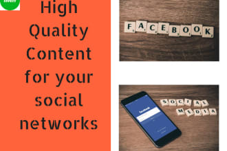 create high quality content for your social networks