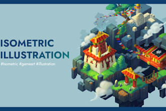 make unique isometric illustration