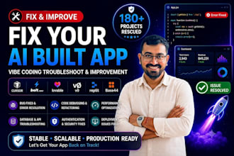 debug and fix cursor, bolt, lovable or v0 generated apps
