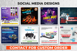 design creative social media posts and social ad banner