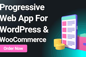 develop pwa for wordpress woocommerce directory blog community website