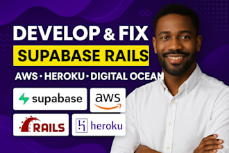 fix any supabase, rails, AWS, heroku, digital ocean issues