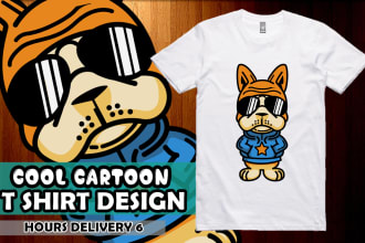 draw cool cartoon t shirt design