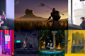 draw characters and digital illustrations