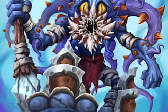 draw a fan art, concept or fantasy character illustration