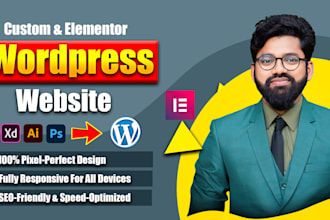 convert xd, PSD, or figma to wordpress website