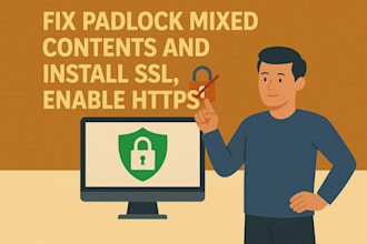 fix padlock mixed contents and install SSL, enable https