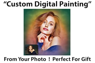 create a digital painting from your photo for gift or print