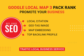 rankup your business on google local maps 3 pack service