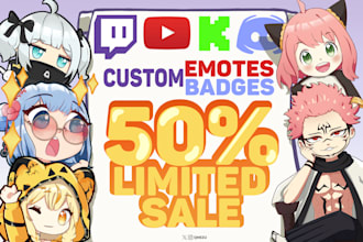 create twitch emotes and sub badges right now