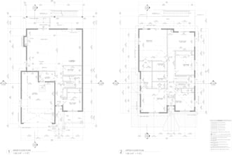 redraw floorplans from sketch or pdf to a dwg technical file
