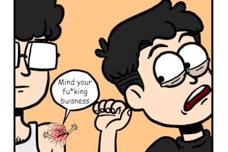 draw funny comic in my cartoon style