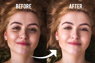 do attractive photo retouching and advanced skin retouch