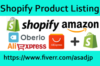 add product or product listing on shopify store