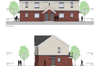 provide a set of 2d elevations in autocad