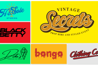 design a new custom font style or modify your logo