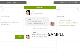 setup live chat or support system in website within 12 hrs