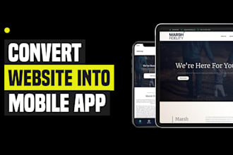 create android and ios apps for your website, develop, upload, and get approval