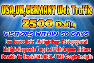 bring usa,uk,germany web traffic mixed
