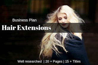 deliver a hair extension business plan