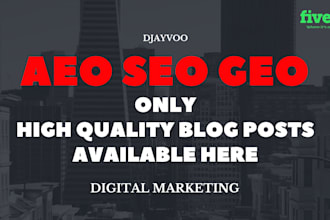 write digital marketing blog posts and articles