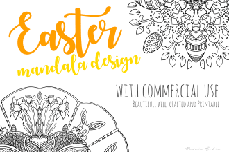 send you 20 easter mandalas for coloring