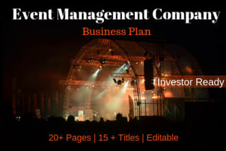 deliver an event management company business plan