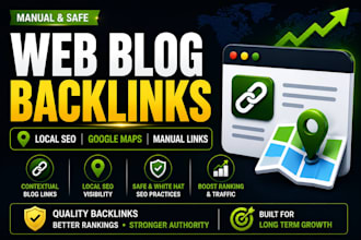 create web blog backlinks for local SEO and indexing
