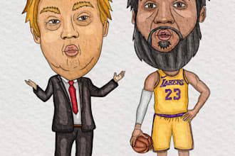 make a very cute and awesome caricature of you or your pet