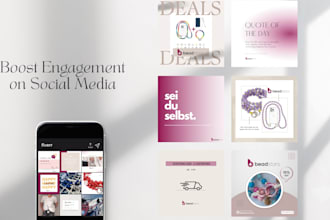 manage professionally your ig, fb , linkedln