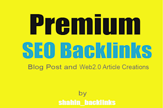 create SEO backlinks via web2 and guest blogging services