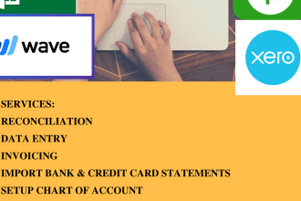 do bookkeeping in qbo,wave, xero, sage and  excel