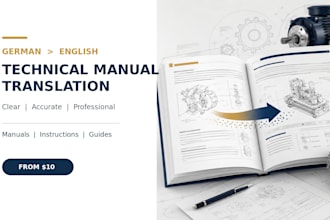 translate technical manuals from german to english