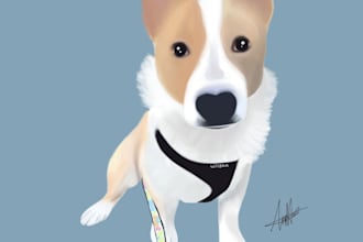 draw your pets portrait or both of you together