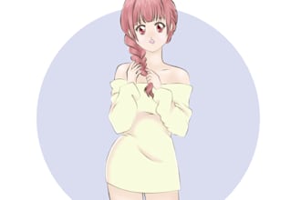 draw girl characters in anime style