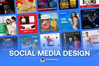 design facebook ads, instagram posts, youtube banner