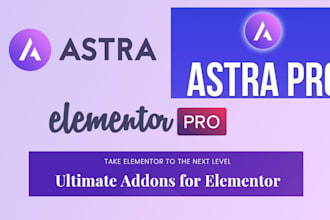 create a stunning website with astra pro, elementor pro