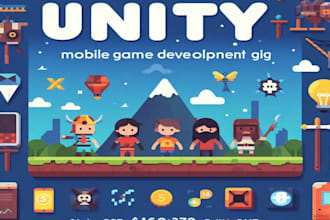 be your professional unity game developer and 2d unity game development