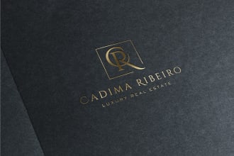 design modern minimalist monogram or initial letter logo