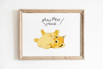 draw your pet in cartoon style