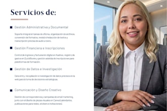 asistente virtual  responsable y trabajadora