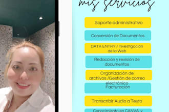 asistente virtual  responsable y trabajadora