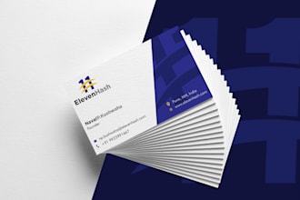 design a modern clean business card for your business