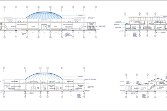 cut cross sections for building  project