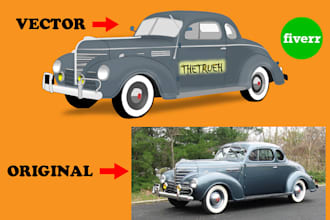 vector trace or  redraw raster to vector