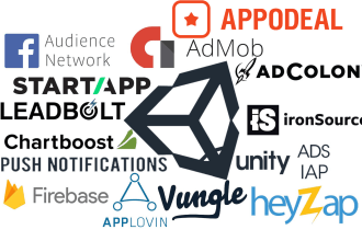 professionally integrate admob, ironsource,applovin in unity