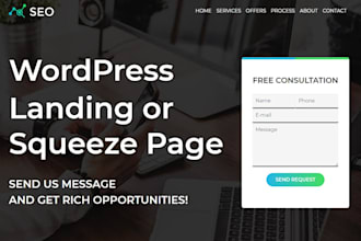 create responsive landing page