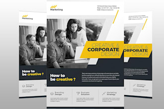 do a pro brochure design, a lucrative business flyer for you