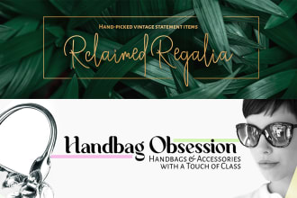 design your etsy, facebook, shopify or website banner header