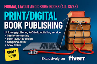 format and typeset books for print and ebook, and design custom covers
